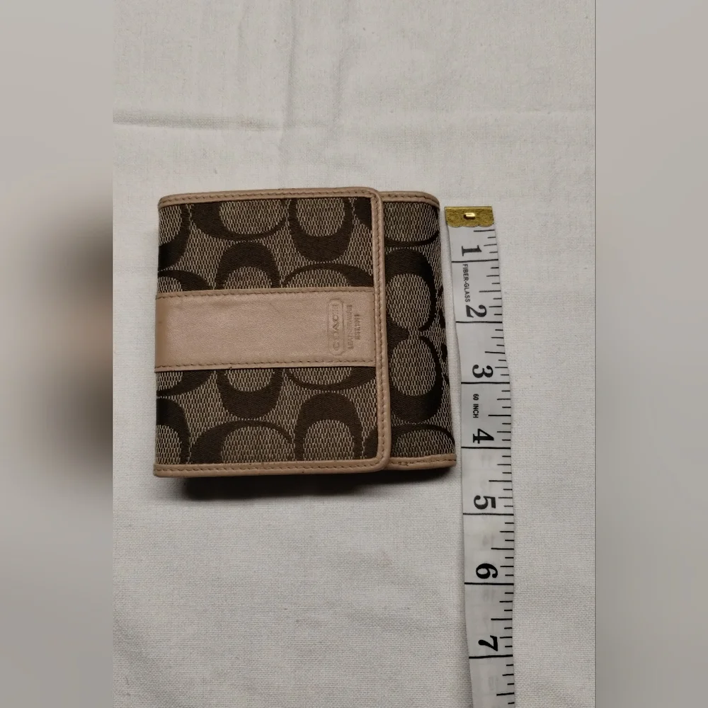 Coach Signature Brown Wallet - Picture 8 of 13